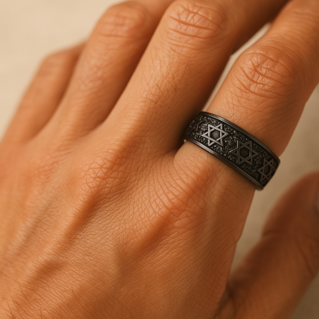 Star Of David Swivel Ring