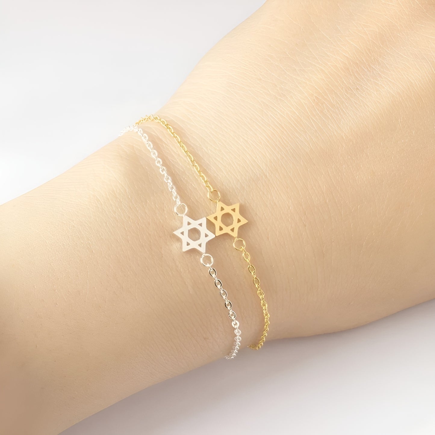 Star of David Chain Bracelet