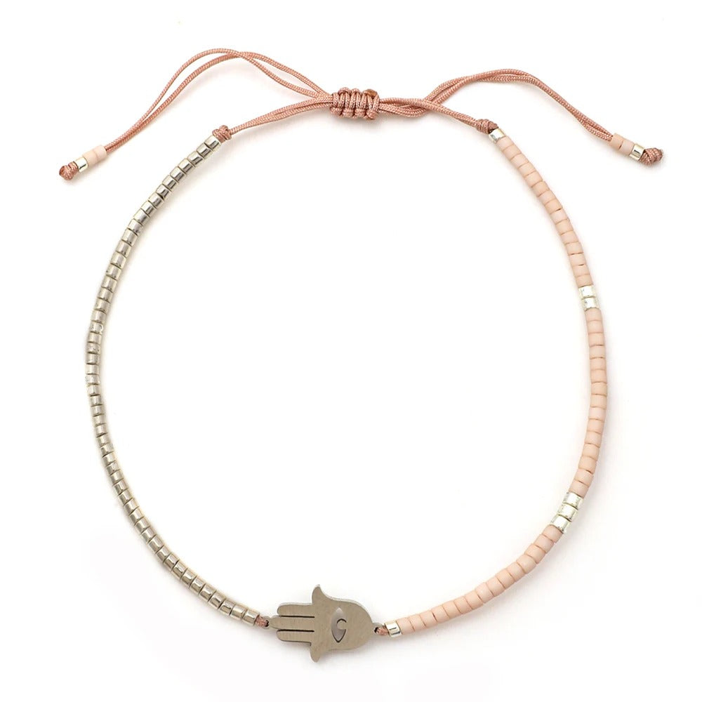 Hamsa Beaded Bracelet