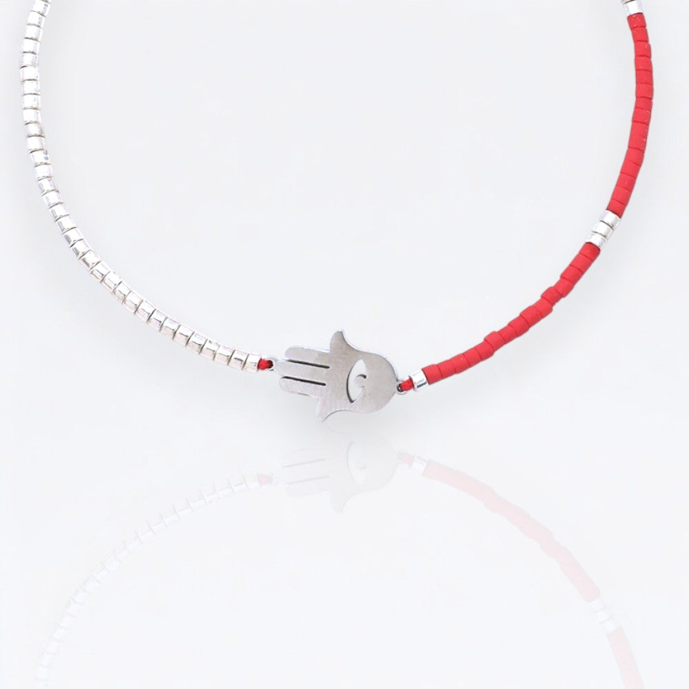 Hamsa Beaded Bracelet