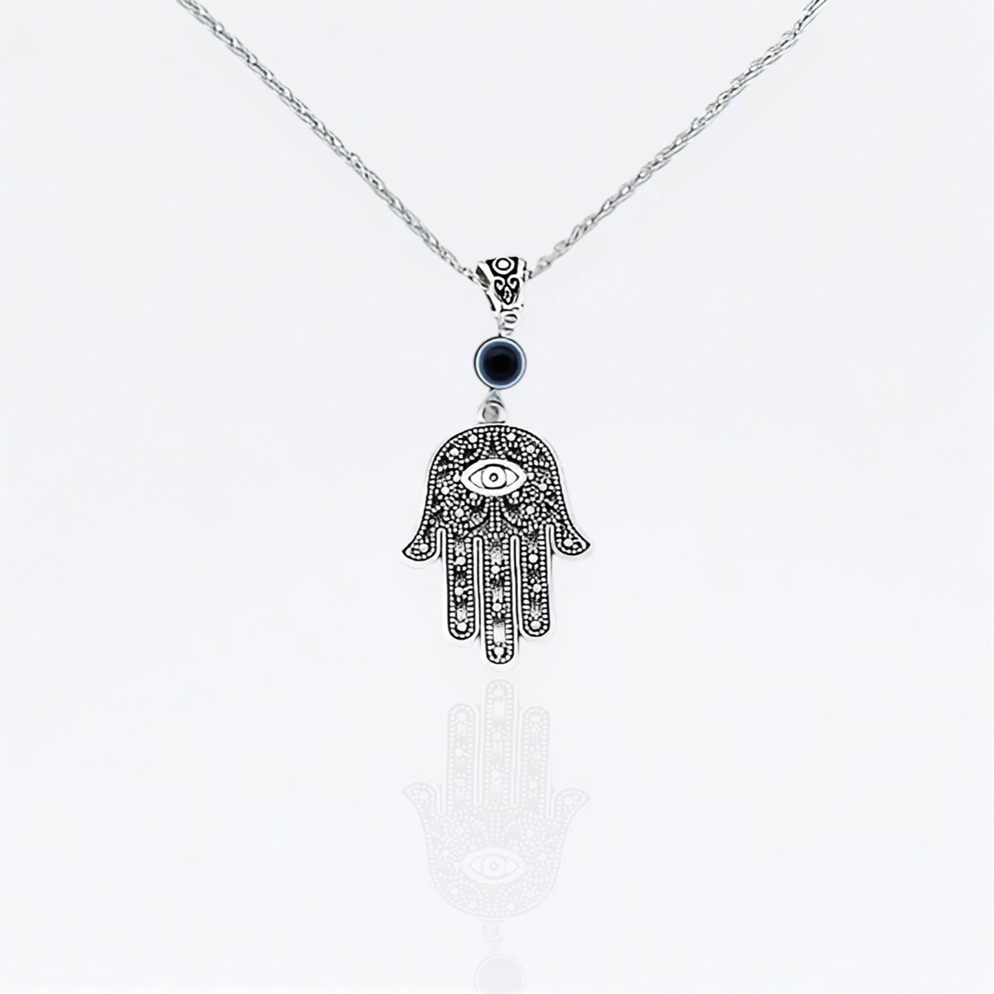 Hamsa Eye Gem Pendant