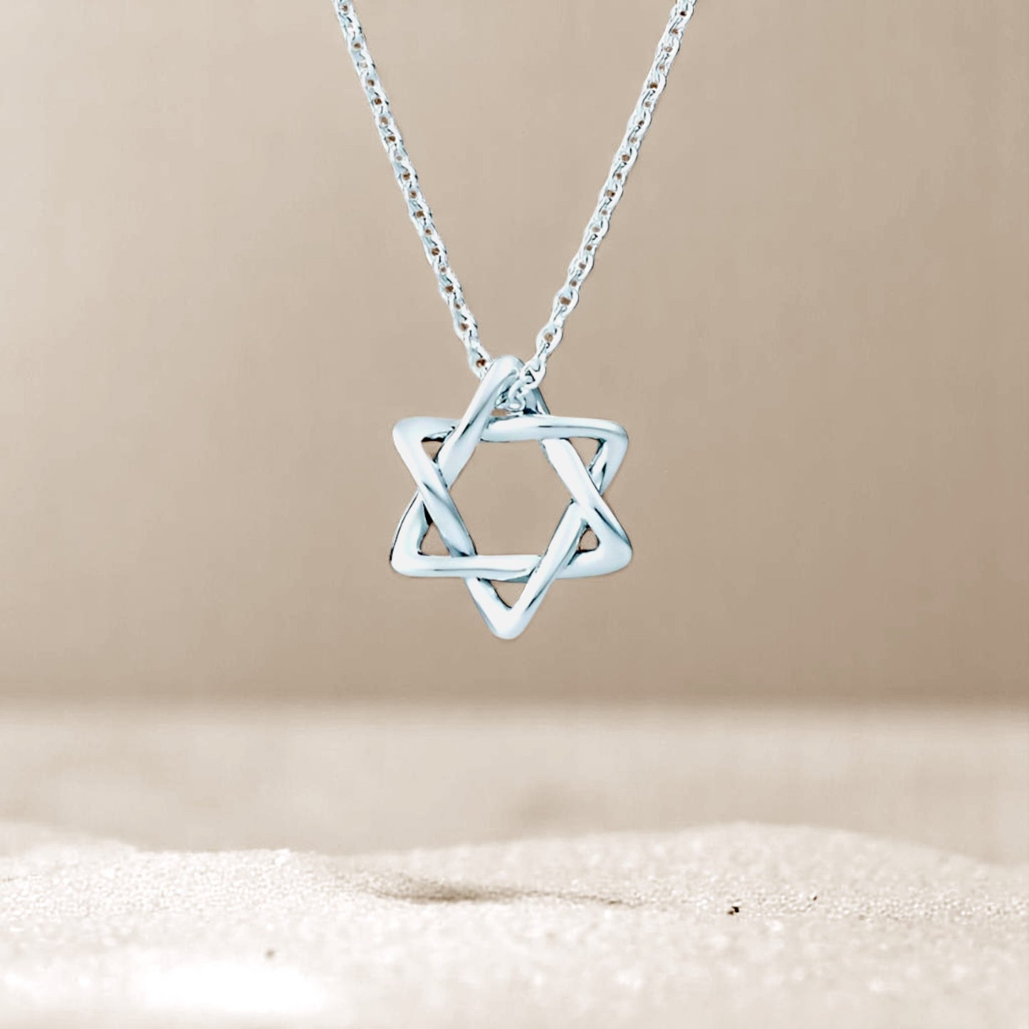Star Of David Pendant Curved
