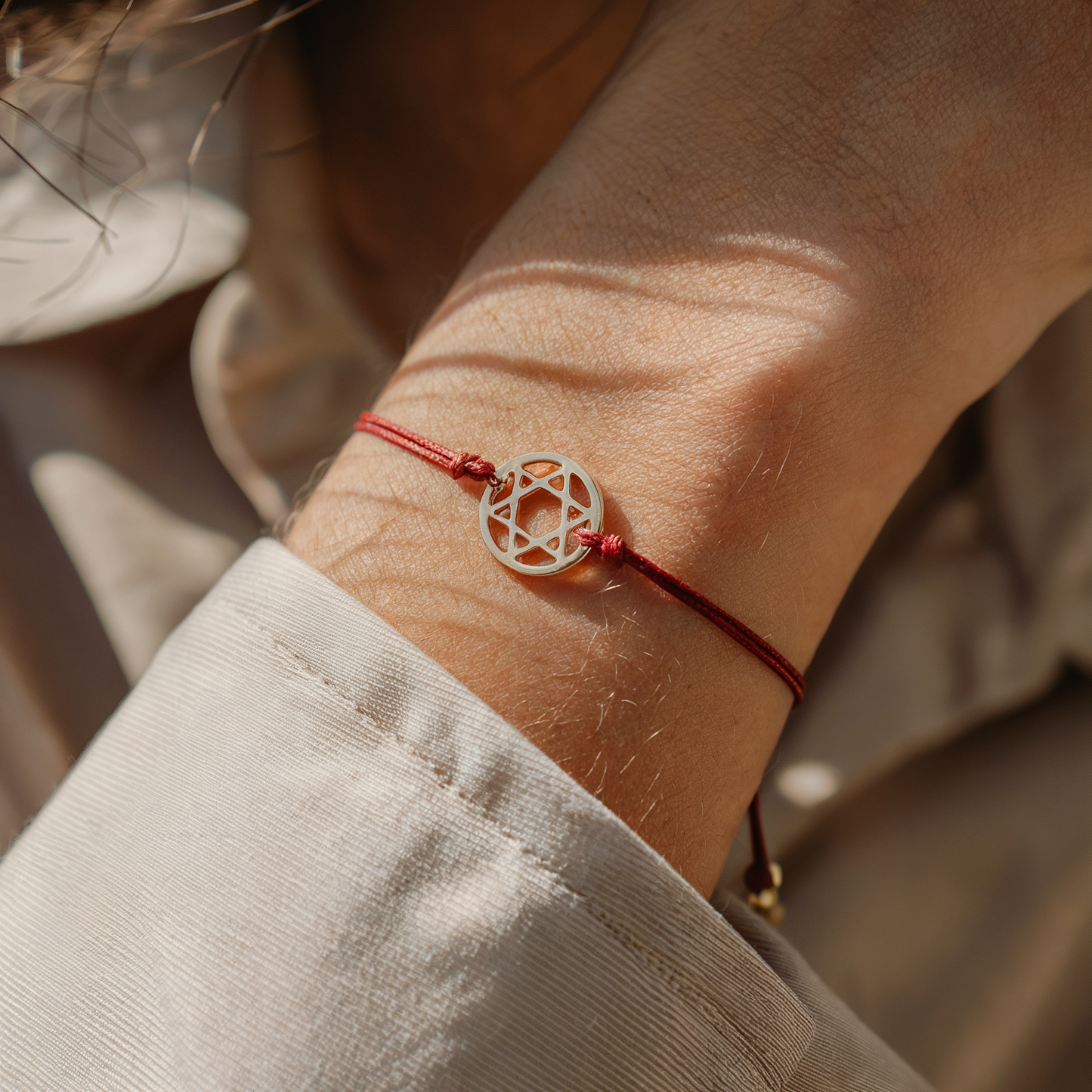 Star Of David Woven Bracelet