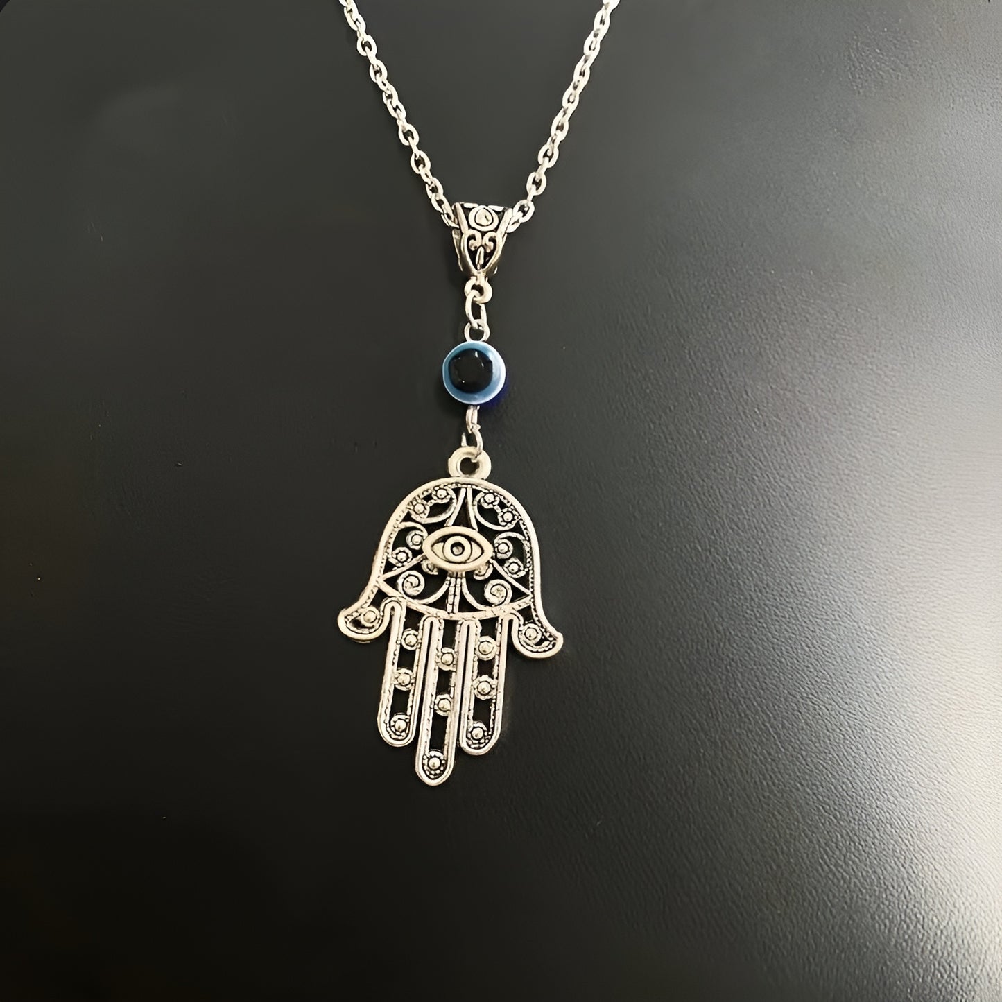 Hamsa Eye Gem Pendant