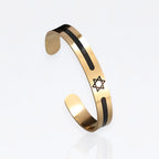 Star of David  Steel Cuff Bracelet