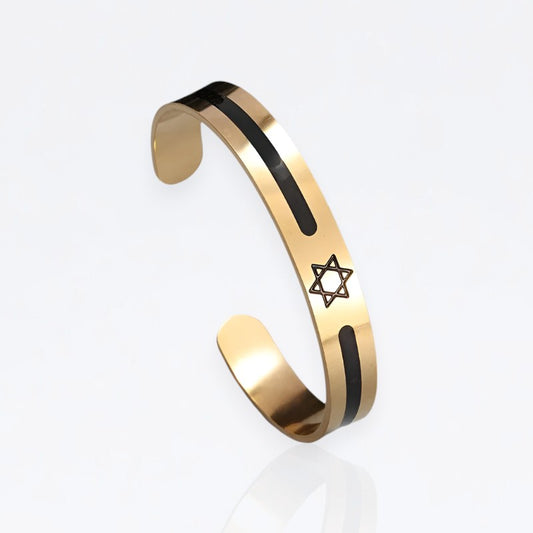 Star of David  Steel Cuff Bracelet
