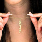 Hebrew Custom Name Line Necklace