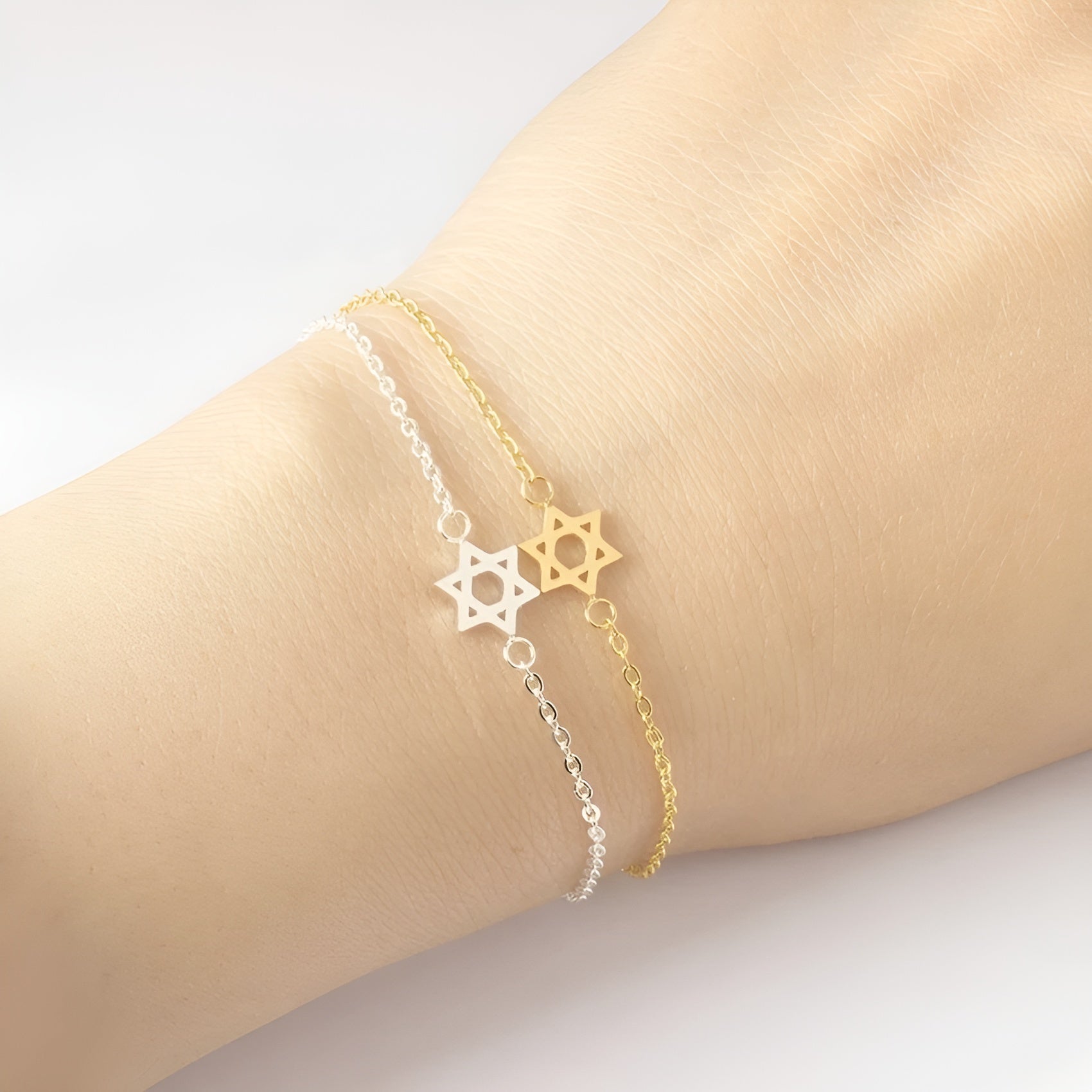 Star of David Chain Bracelet