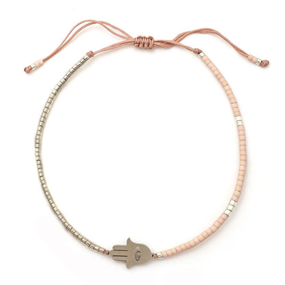 Hamsa Beaded Bracelet