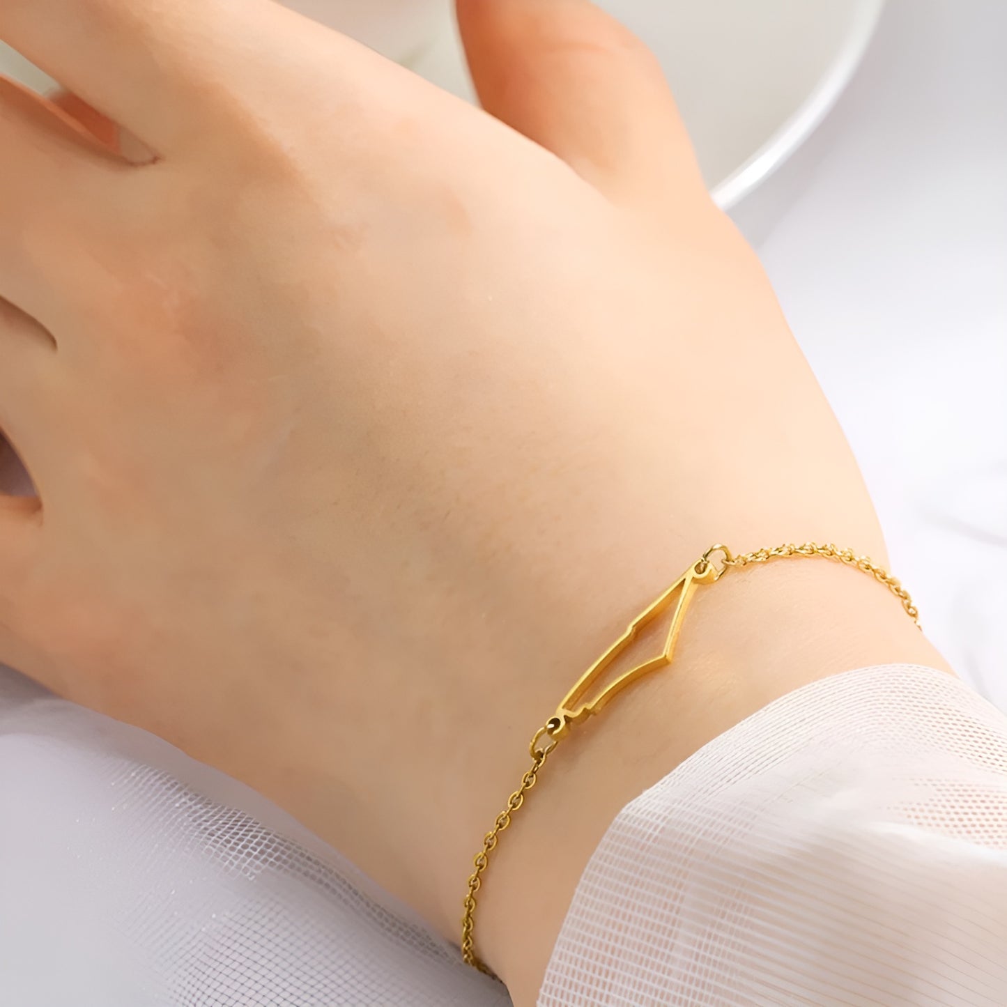 Israel Map Bracelet