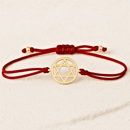 Star Of David Woven Bracelet