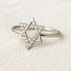 Star Of David Gem Ring