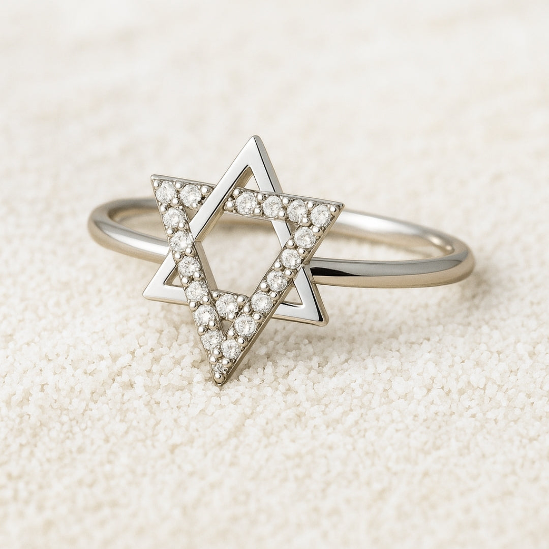 Star Of David Gem Ring