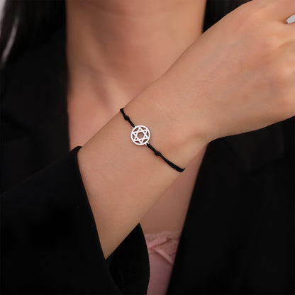 Star Of David Woven Bracelet