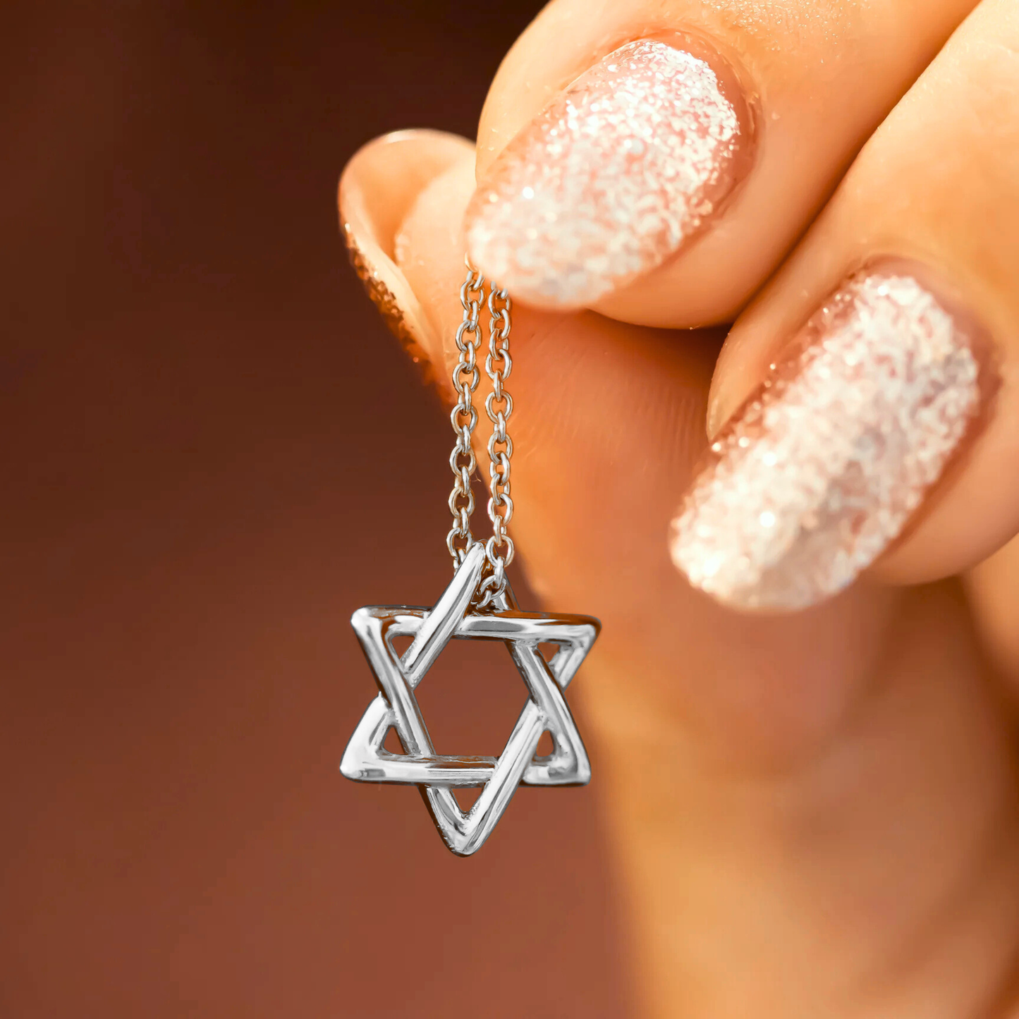Star Of David Pendant Curved