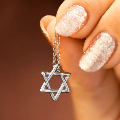 Star Of David Pendant Curved