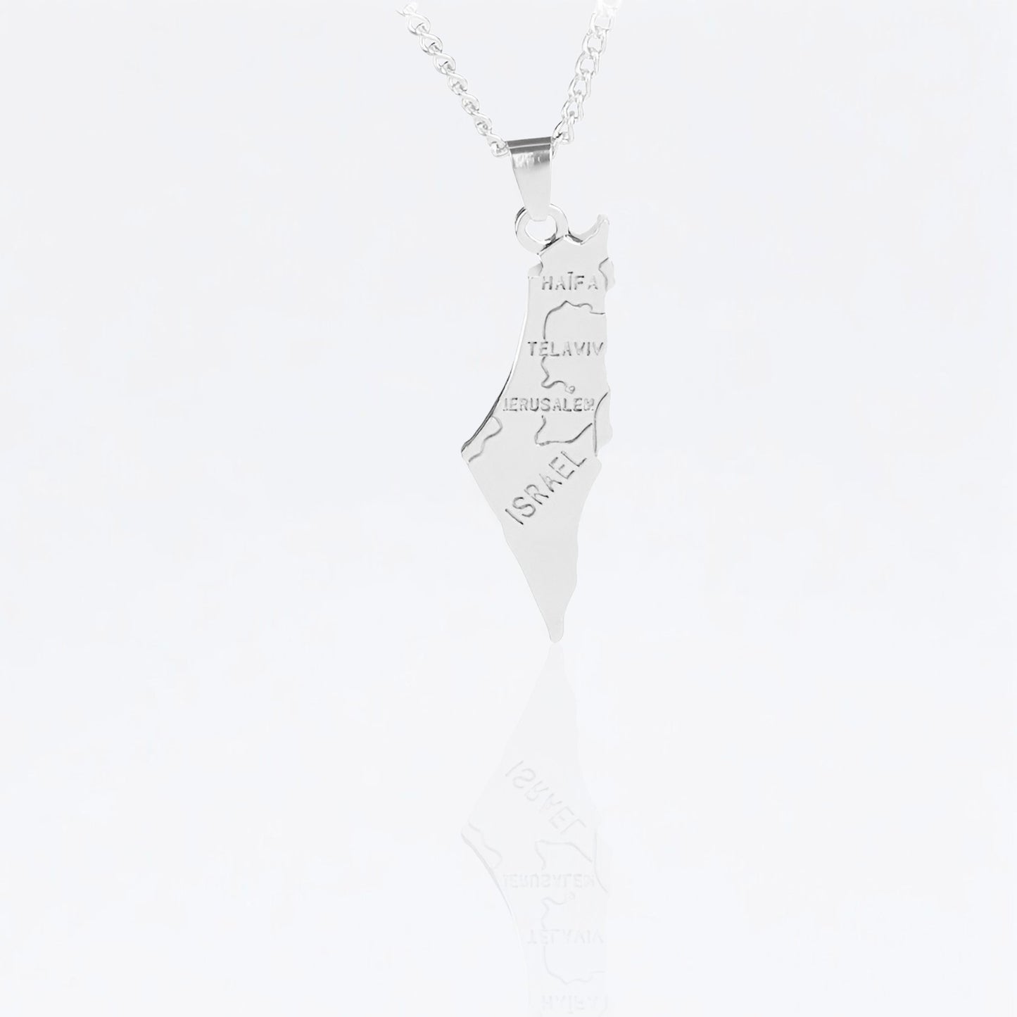 Israel Map Necklace