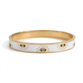 Evil Eye Gold Cuff Bracelet