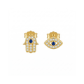 Hamsa Eye Stud Earrings