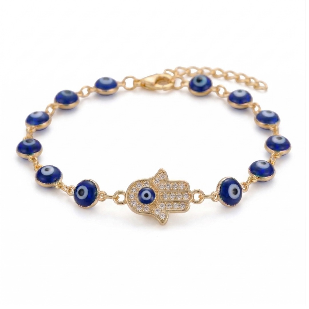 Hamsa Eye Gem Bracelet