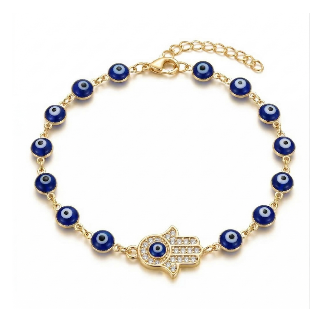 Hamsa Eye Gem Bracelet