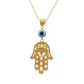 Hamsa Eye Gem Pendant