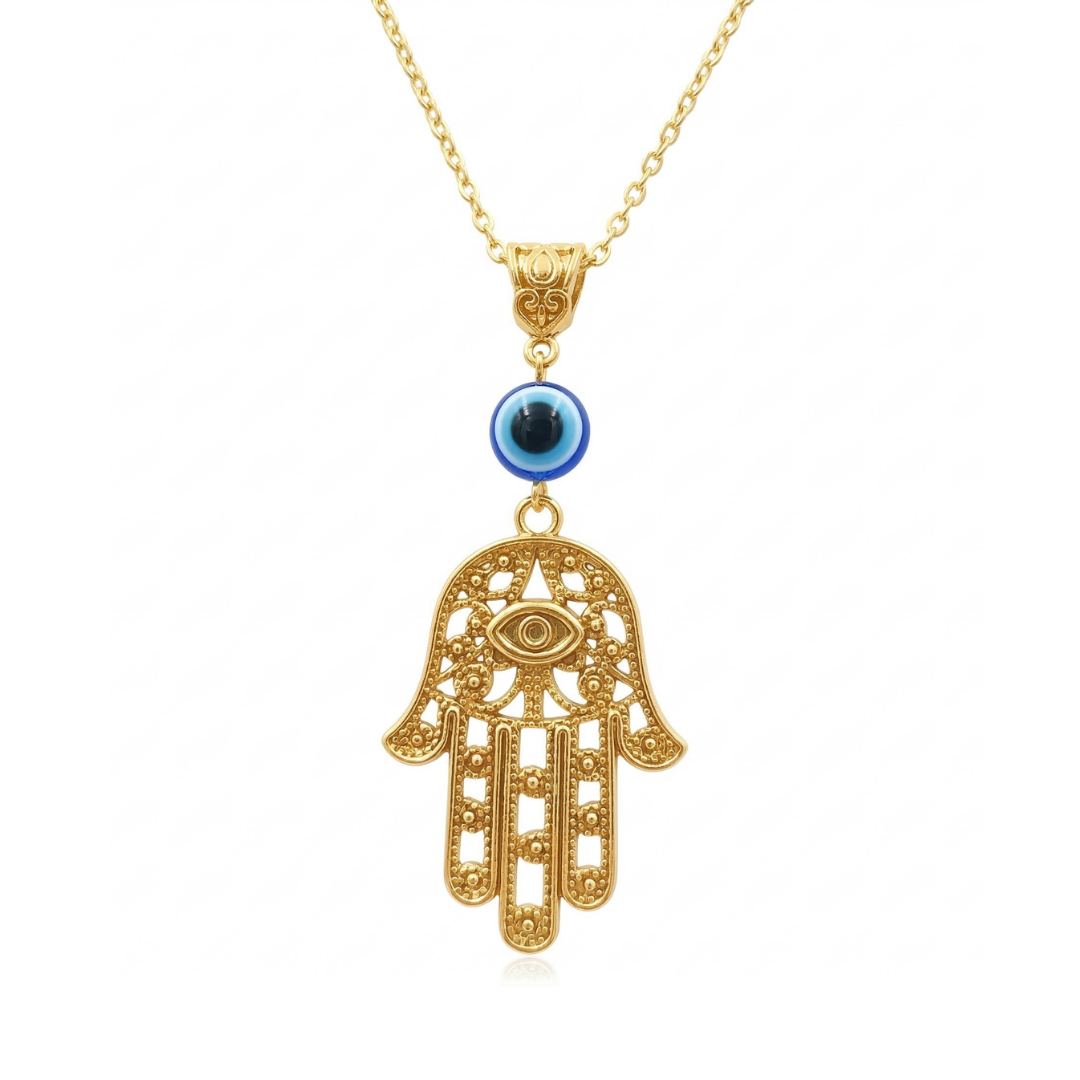 Hamsa Eye Gem Pendant