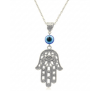 Hamsa Eye Gem Pendant