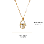 Hamsa Gem Pendant