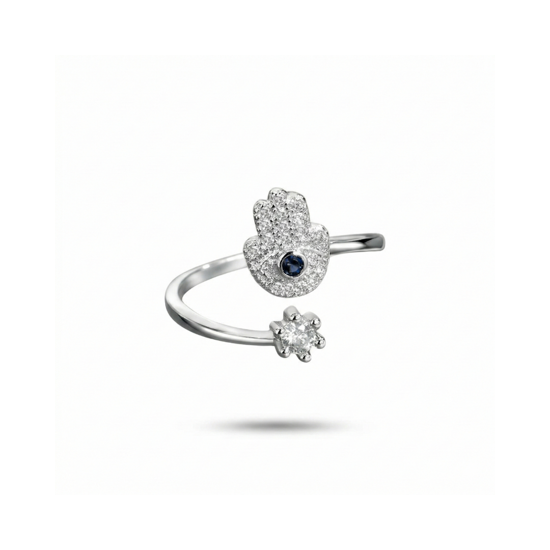 Hamsa Gem Ring