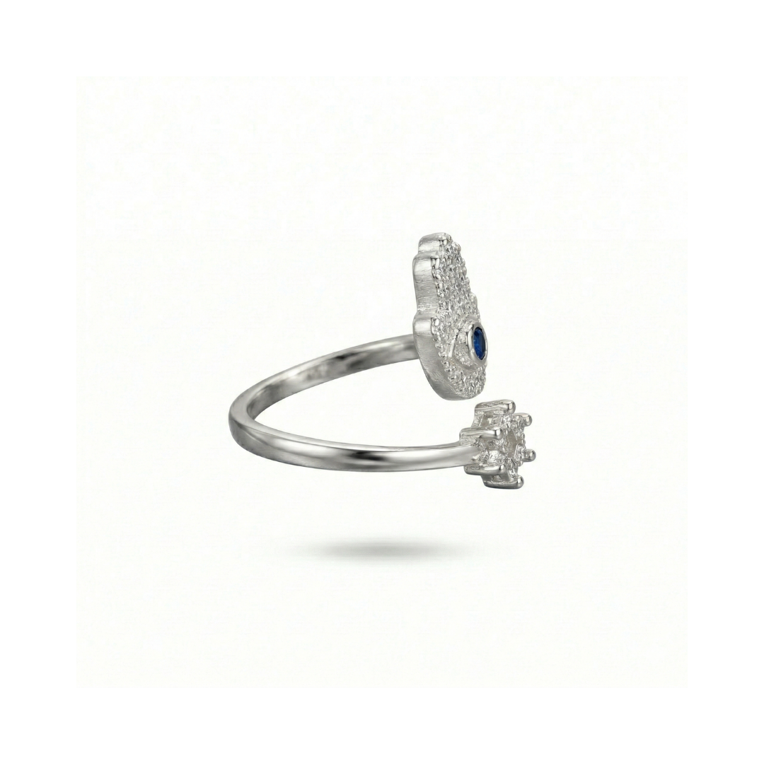 Hamsa Gem Ring