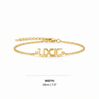 Hebrew Custom Name Bracelet