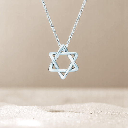 Star Of David Pendant Curved