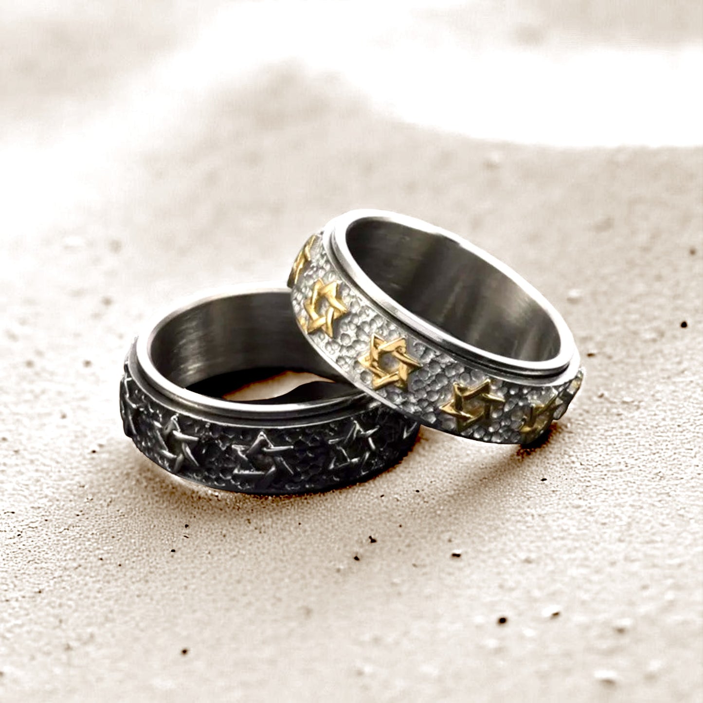 Star Of David Swivel Ring