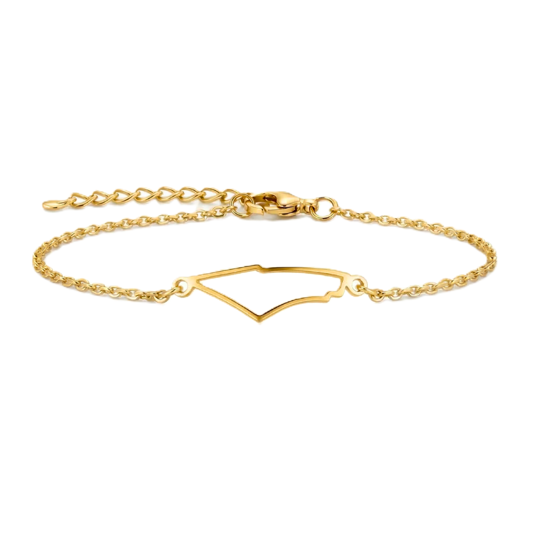 Israel Map Bracelet
