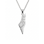 Israel Map Necklace
