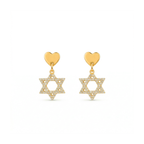 Magen Heart Stud Earrings