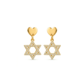 Magen Heart Stud Earrings