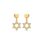 Magen Heart Stud Earrings