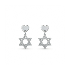 Magen Heart Stud Earrings