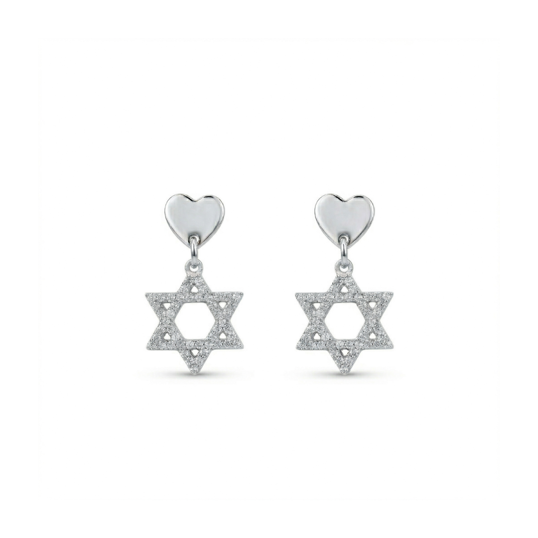 Magen Heart Stud Earrings