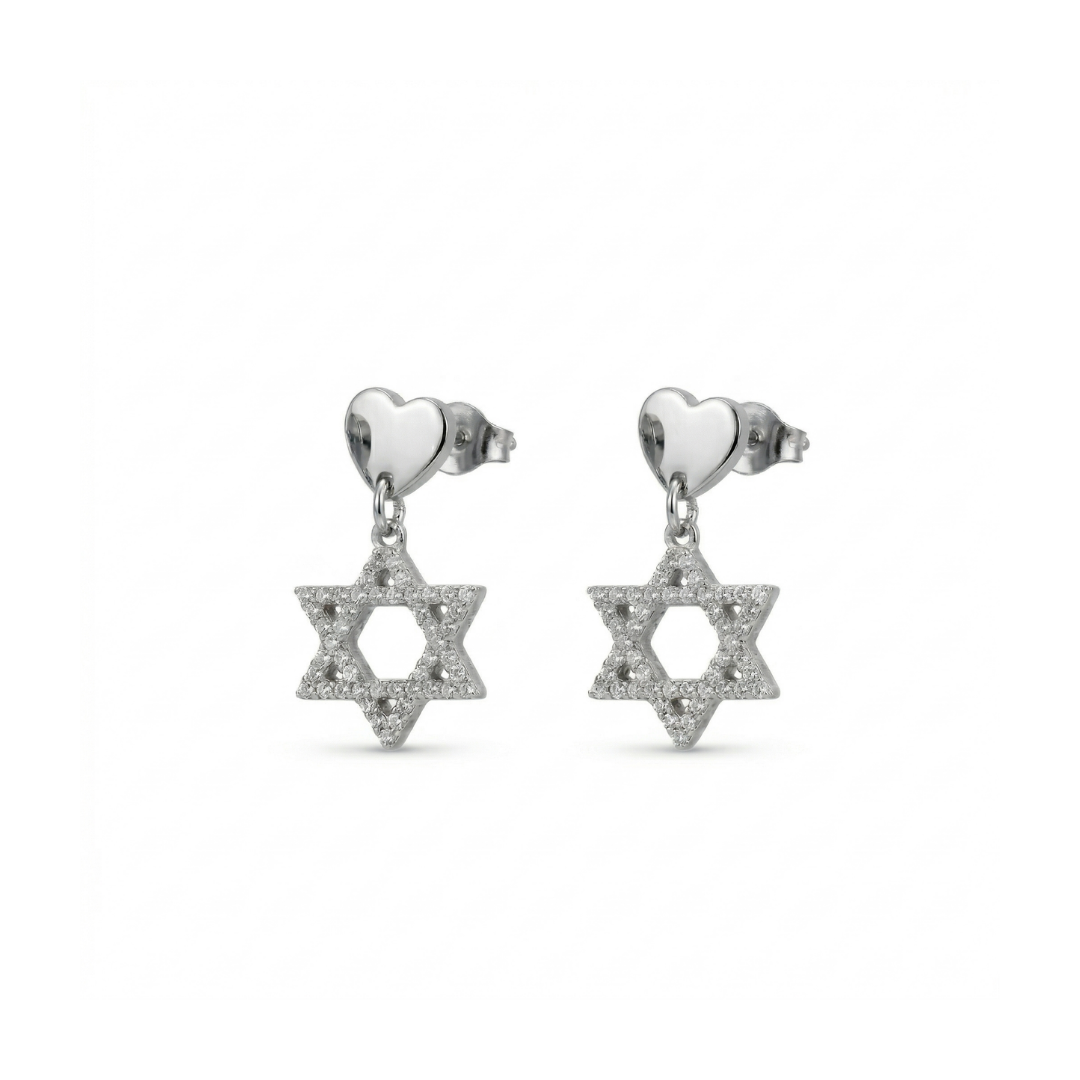 Magen Heart Stud Earrings