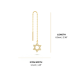 Magen Line Earrings