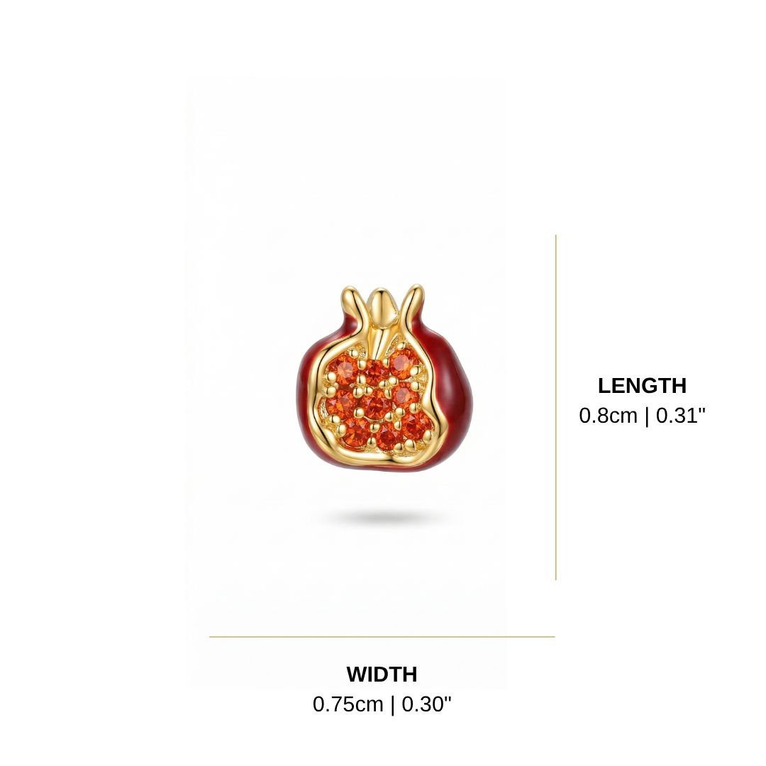 Pomegranate Stud Earrings