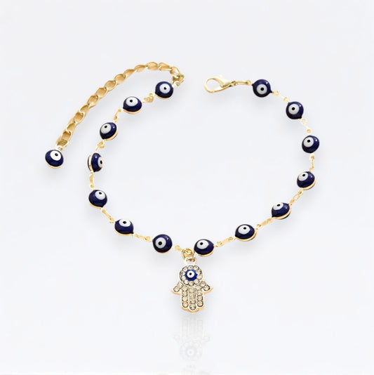 Hamsa Eye Gem Bracelet