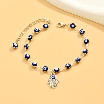 Hamsa Eye Gem Bracelet