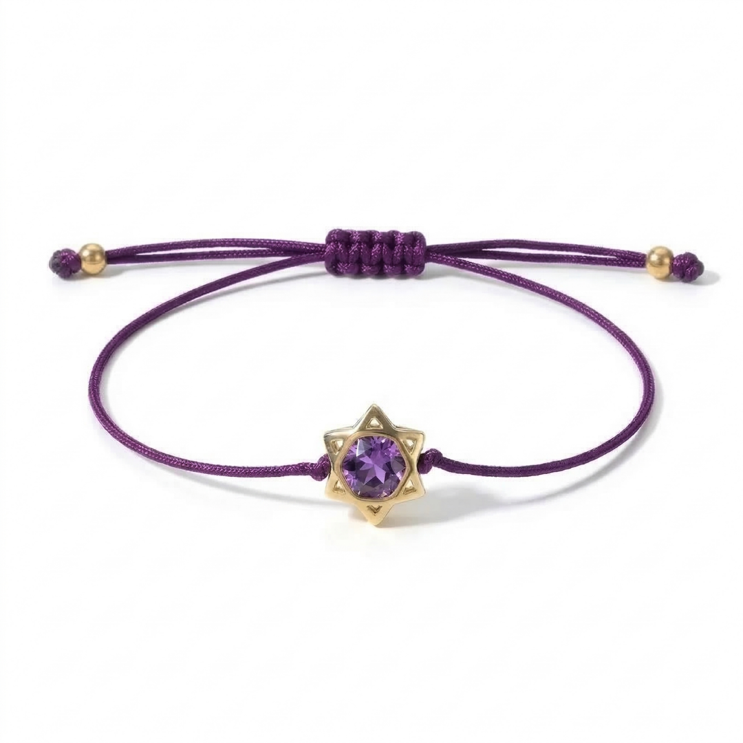 Star Of David Gem Bracelet