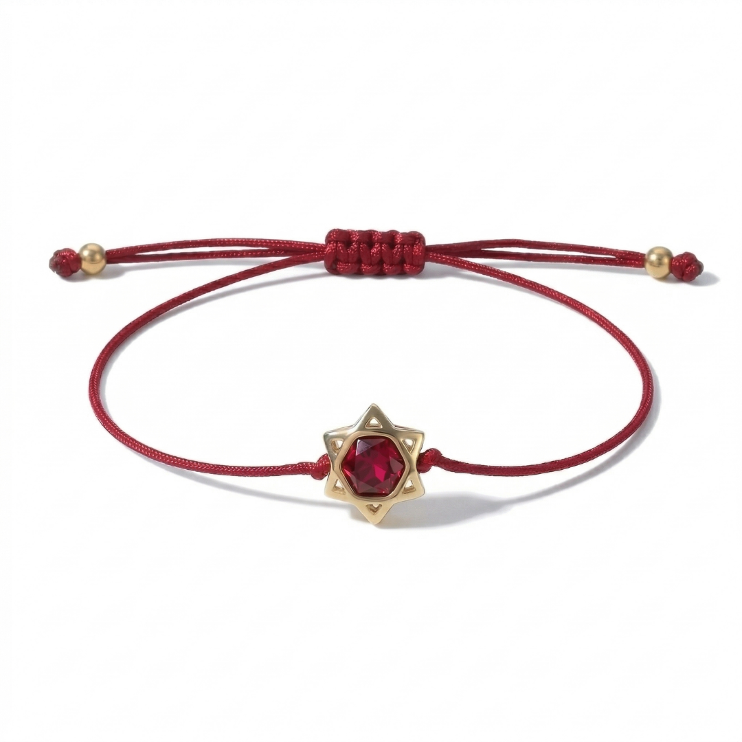 Star Of David Gem Bracelet