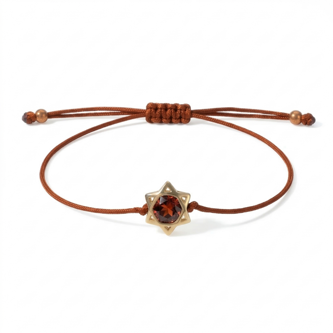 Star Of David Gem Bracelet