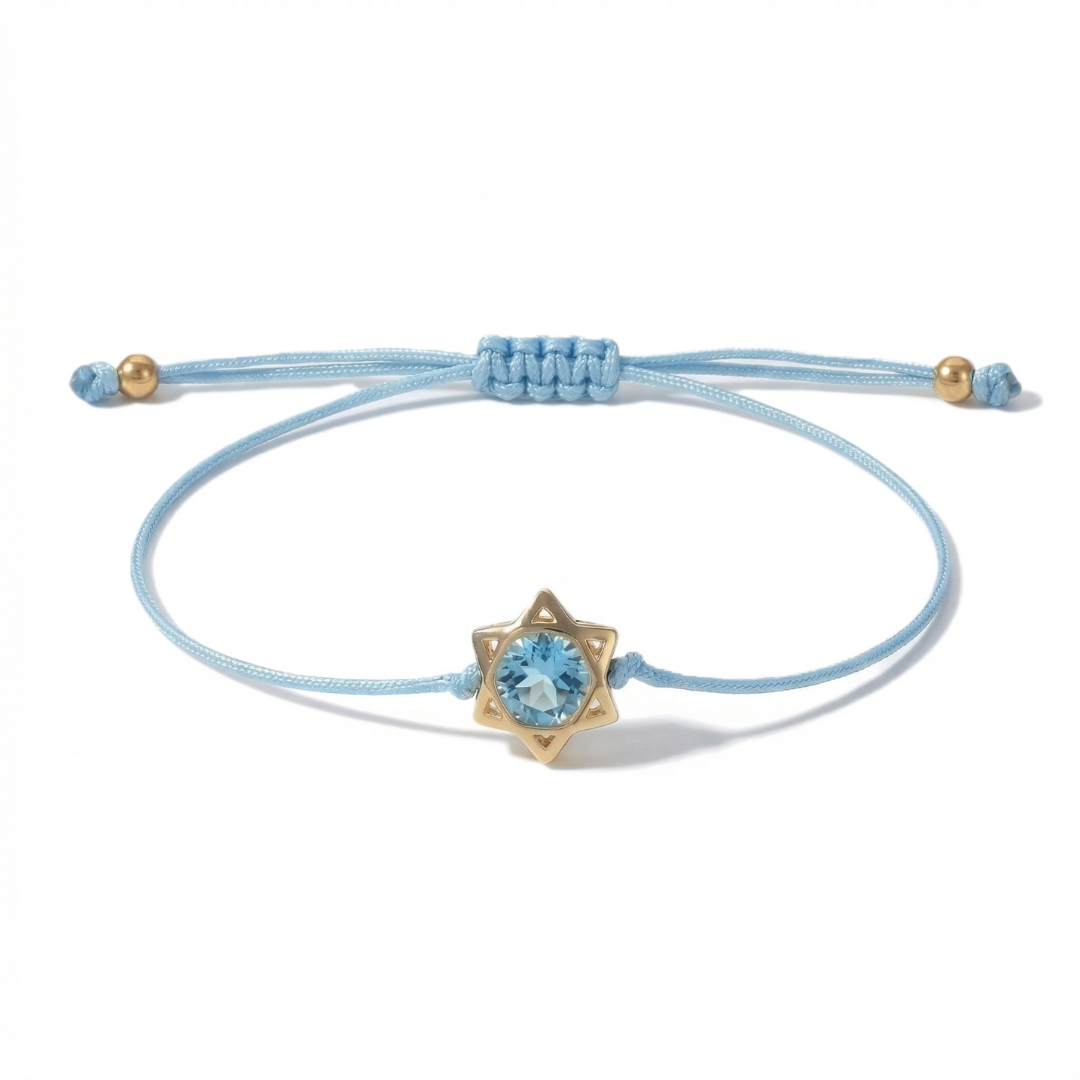 Star Of David Gem Bracelet
